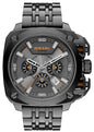 Diesel DZ7344 BAMF Chronograph Men's Watch – Gray Dial & Gray Stainless Steel Strap