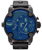 Diesel DZ7257 Little Daddy Chronograph Men's Watch – Blue Dial & Black Leather StrapDiesel DZ7257 Little Daddy Chronograph Men's Watch – Blue Dial & Black Leather Strap