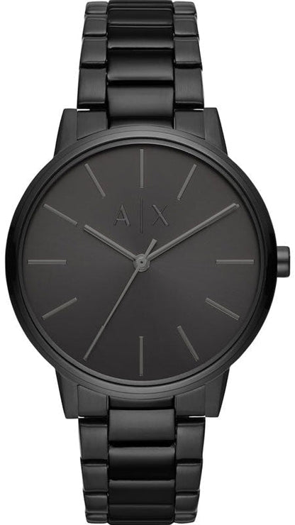 Armani Exchange Cayde AX2701 Men's Analog Watch – Black Dial with Black Stainless Steel Strap