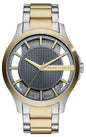 Armani Exchange Hampton Series AX2403 Men's Chronograph Watch – Grey Dial with Two-Tone Stainless Steel Band