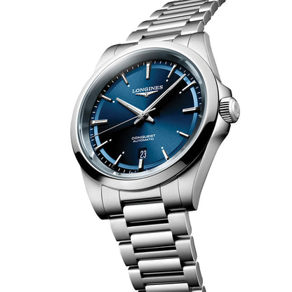 longines Conquest 41mm - Sunray Blue on Bracelet