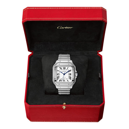 Santos de Cartier Medium Model | 35mm, Steel, Silver Dial