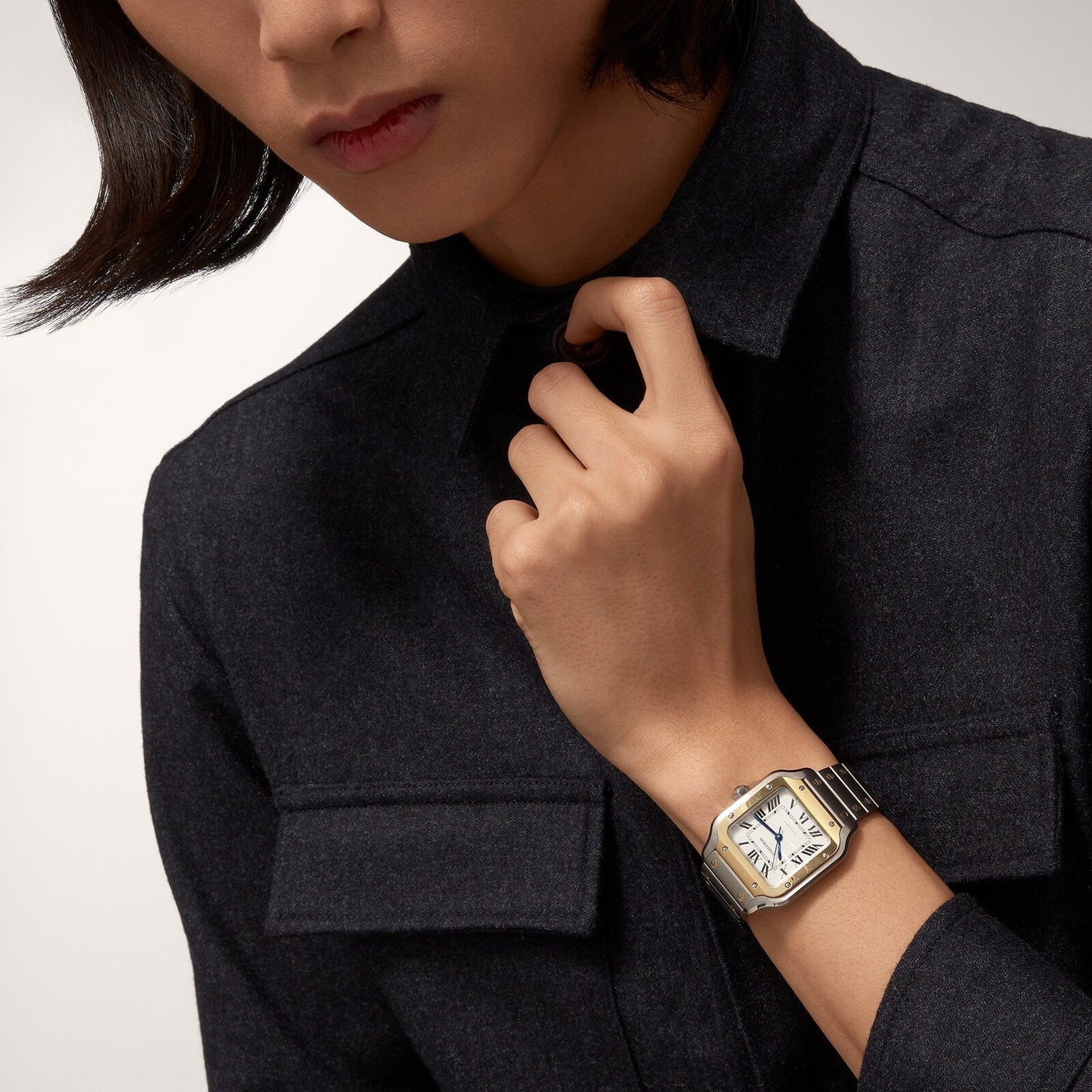 Santos de Cartier | 35mm, Two-Tone Steel & 18K Yellow Gold, Silver Dial