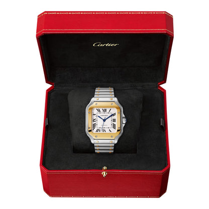 Santos de Cartier | 35mm, Two-Tone Steel & 18K Yellow Gold, Silver Dial