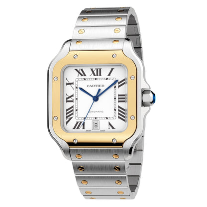 Santos de Cartier Large Model | 40mm, Two-Tone Steel & 18K Yellow Gold, Silver Dial
