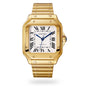 Santos de Cartier Medium Model | 35mm, 18K Yellow Gold, Silver Dial