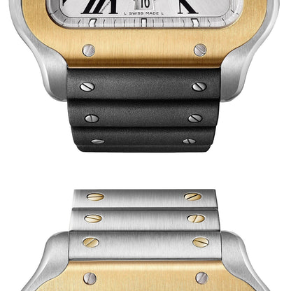 Santos de Cartier Chronograph | 43mm, Two-Tone Steel & 18K Yellow Gold, Silver Dial
