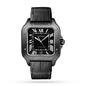 Santos de Cartier Large Model | 40mm, Two-Tone Steel & ADLC, Rubber, Black Dial