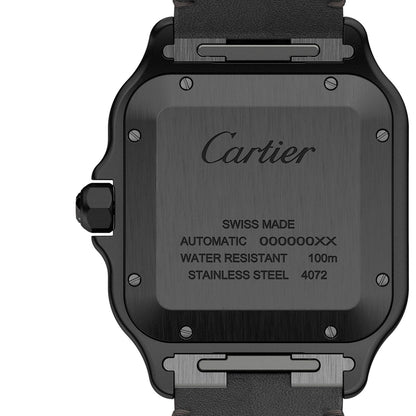Santos de Cartier Large Model | 40mm, Two-Tone Steel & ADLC, Rubber, Black Dial