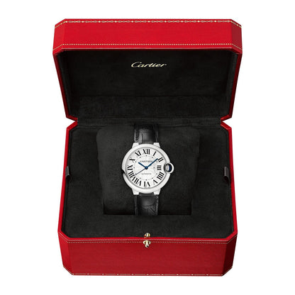 Ballon Bleu de Cartier 36 | 36mm, Steel, Alligator Leather, Silver Dial
