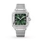 Santos de Cartier Medium Model | 35mm, Steel, Green Dial