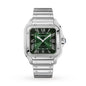 Santos de Cartier Large Model | 40mm, Steel, Green Dial