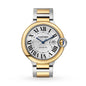 Ballon Bleu de Cartier 42 | 42mm, Two-Tone Steel & 18K Yellow Gold, Silver Dial