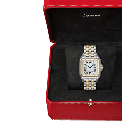 Panthère de Cartier Large Model | 31mm, Two-Tone Steel & 18K Yellow Gold, White Dial