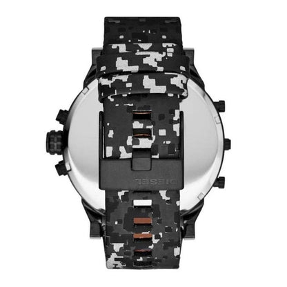 Diesel DZ7311 Big Daddy Chronograph Men's Watch – Black Dial & Black Leather Strap