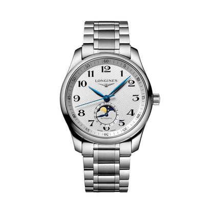 longines Master Collection Moonphase 40mm - Silver "Barleycorn" on Bracelet