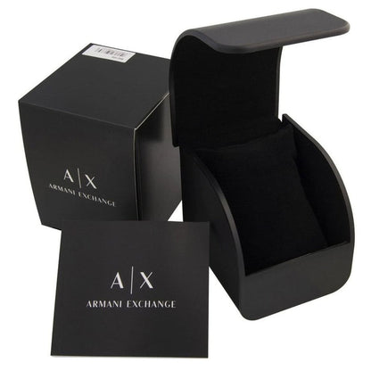 Armani Exchange Hampton AX2407 Men's Watch – Sleek Black Dial with Black Stainless Steel Bracelet