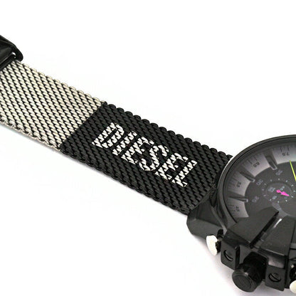 Diesel DZ4514 Mega Chief Chronograph Men's Watch – Black Dial & Black Mesh Bracelet