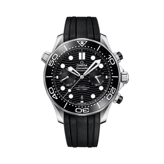 OMEGA Seamaster Diver 300M Chronograph 44mm - Black on Rubber Strap