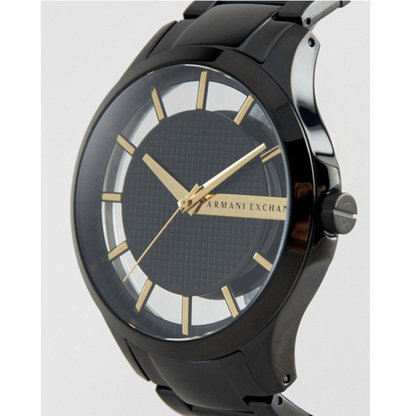 Armani Exchange Hampton Series AX2192 Men's Chronograph – Black Dial with Matching Black Stainless Steel Bracelet