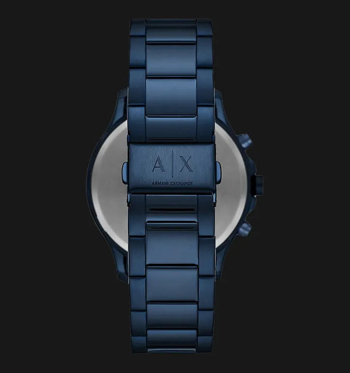 Armani Exchange Hampton AX2430 Men's Chronograph Watch – Blue Dial with Blue Stainless Steel Strap