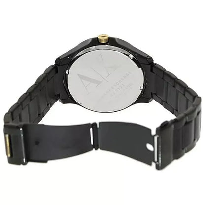 Armani Exchange Hampton AX2121 Men's Chronograph Watch – Black Dial with Black Stainless Steel Strap