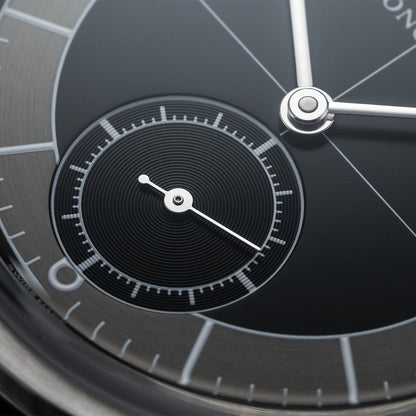 longines Heritage Classic Sector Dial 38.5mm - Black on Bracelet