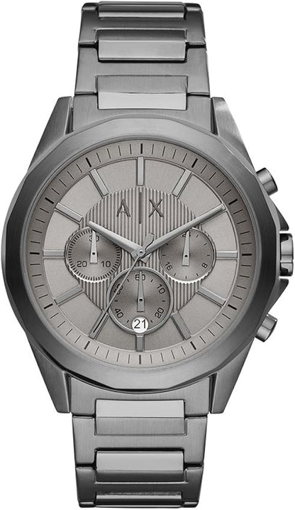 Armani Exchange Drexler AX2603 Men's Chronograph Watch – Grey Dial with Stainless Steel Bracelet