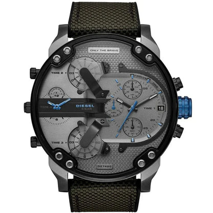 Diesel DZ7420 Mr. Daddy 2.0 Chronograph Men's Watch – Grey Dial & Black Nylon Strap