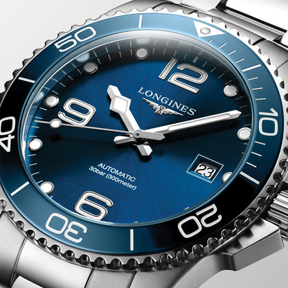 longines HydroConquest 41mm - Sunray Blue on Bracelet