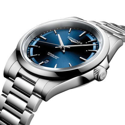 longines Conquest 41mm - Sunray Blue on Bracelet