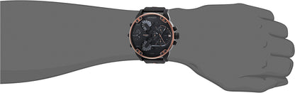 Diesel DZ7400 Mr. Daddy 2.0 Chronograph Men's Watch – Black Dial & Black Stainless Steel Strap
