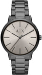 Armani Exchange Cayde AX2722 Men's Analog Watch – Grey Dial with Matching Grey Stainless Steel Strap
