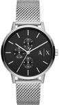 Armani Exchange Cayde AX2714 Men's Chronograph – Black Dial with Silver Mesh Stainless Steel Strap