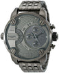 Diesel DZ7263 Little Daddy Dual Time Chronograph Men's Watch – Grey Dial & Stainless Steel Strap