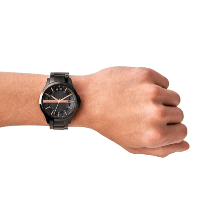 Armani Exchange Hampton AX2150 Men's Chronograph – Black Dial with Black Stainless Steel Bracelet