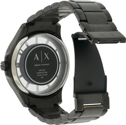 Armani Exchange Hampton Series AX2192 Men's Chronograph – Black Dial with Matching Black Stainless Steel Bracelet