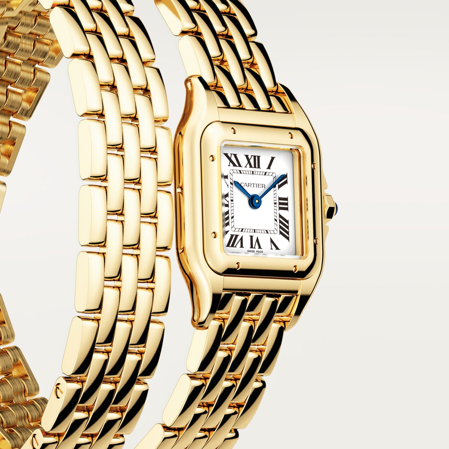 Panthère de Cartier Small Model | 22mm, 18K Yellow Gold, White Dial, Ref. WGPN0046