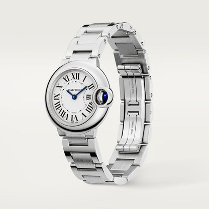 Ballon Bleu de Cartier 28 | 28mm, Steel, Silvered Dial