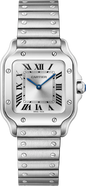 Santos De Cartier | 27mm, Steel, Silver Dial