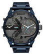 Diesel DZ7414 Daddy 2.0 Chronograph Men's Watch – Grey Dial & Blue Stainless Steel Strap