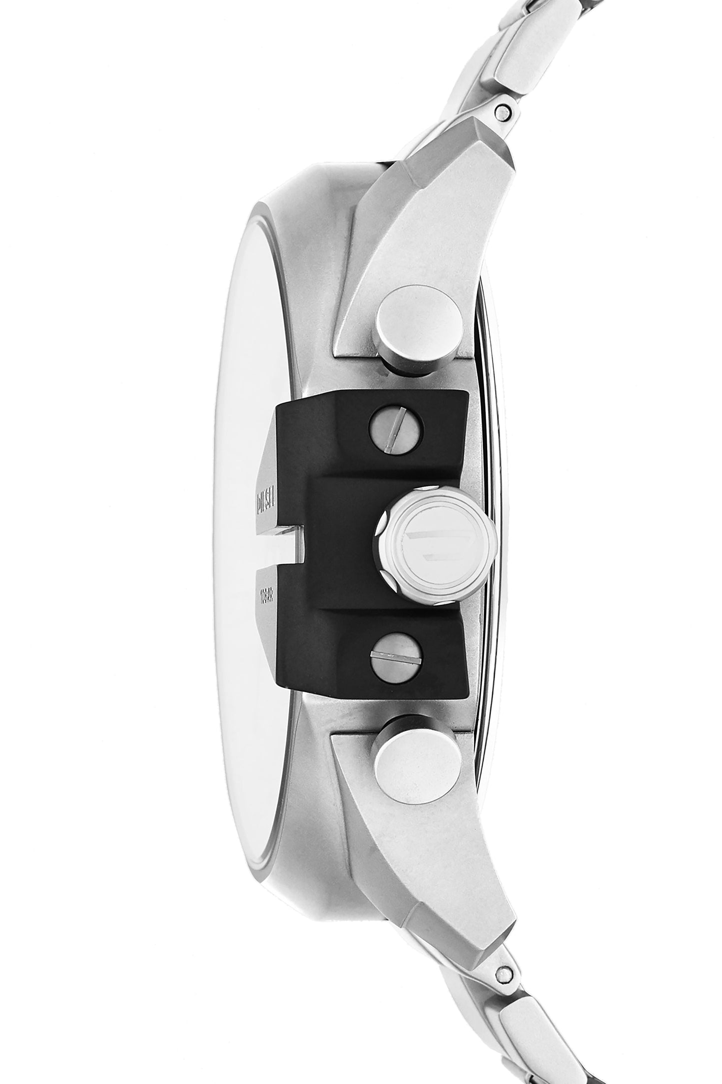 Diesel DZ4501 Mega Chief Chronograph Men's Watch – Silver Dial & Silver Stainless Steel Strap
