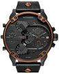Diesel DZ7400 Mr. Daddy 2.0 Chronograph Men's Watch – Black Dial & Black Stainless Steel Strap