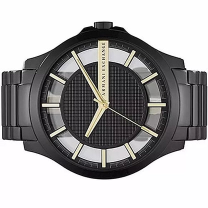 Armani Exchange Hampton Series AX2192 Men's Chronograph – Black Dial with Matching Black Stainless Steel Bracelet