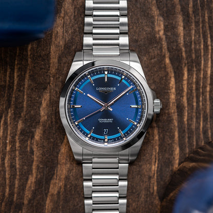 longines Conquest 38mm - Blue on Bracelet