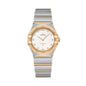 OMEGA Constellation Quartz Yellow Gold and Steel 28mm - White on Bracelet