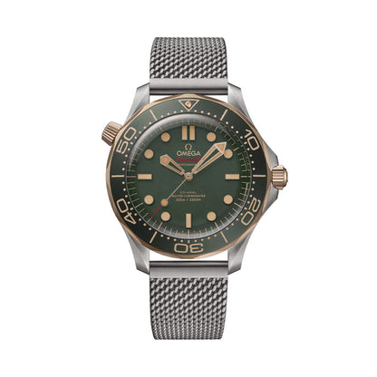 OMEGA Seamaster Diver 300M Titanium and Bronze Gold 42mm - Green on Bracelet