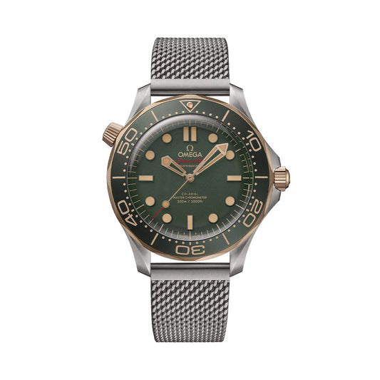 OMEGA Seamaster Diver 300M Titanium and Bronze Gold 42mm - Green on Bracelet