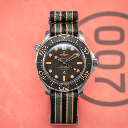 OMEGA Seamaster Diver 300M 007 Edition 42mm - Brown on Fabric Strap