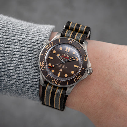 OMEGA Seamaster Diver 300M 007 Edition 42mm - Brown on Fabric Strap
